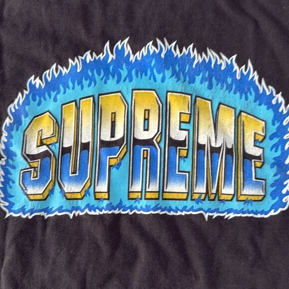 Supreme Chrome Tee T-Shirt Logo Sz M Short Sleeve USA - Picture 8 of 8